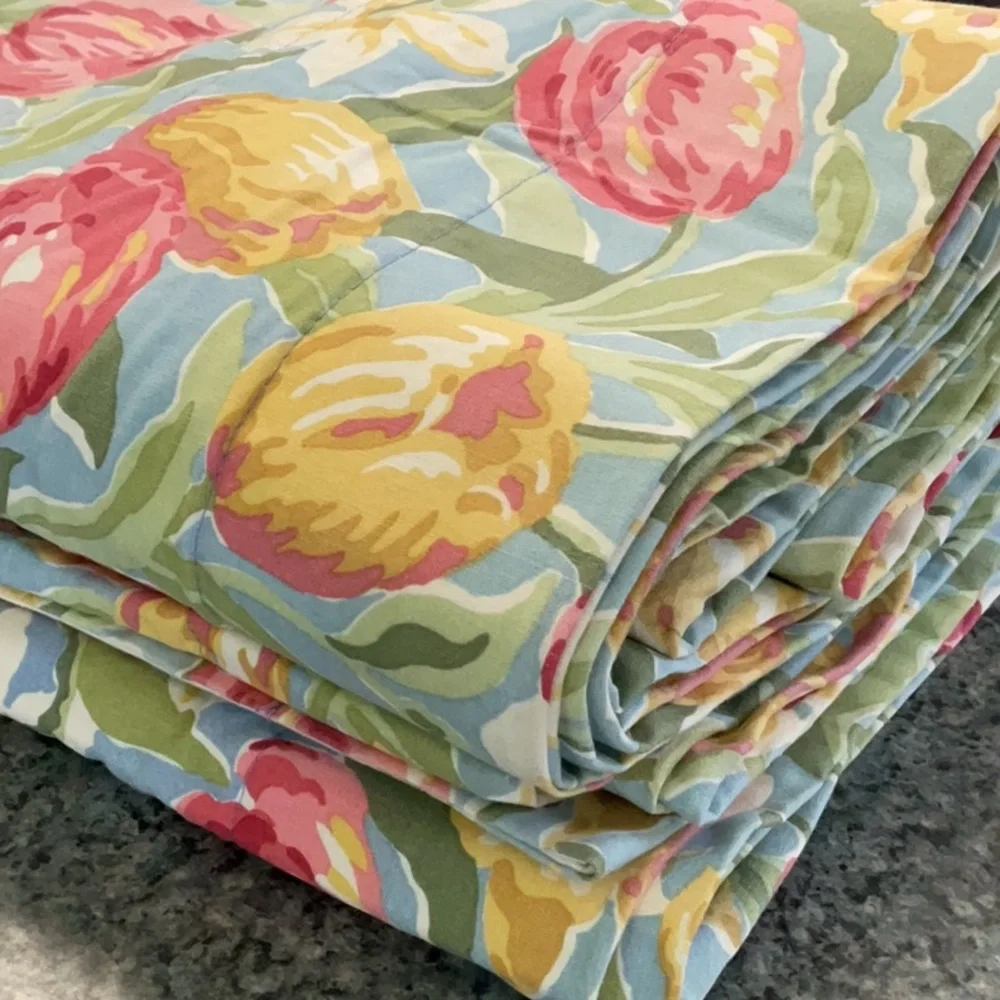 Rare Vintage Laura Ashley Tulips 3 window valances 1990’s rare